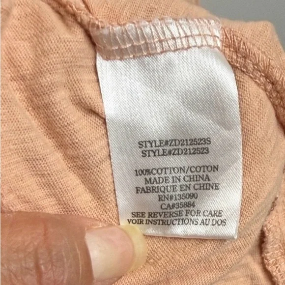 Z Supply Size XS Light Coral Maxi Rory Tiered Slub Dress Sand - Picture 8 of 9